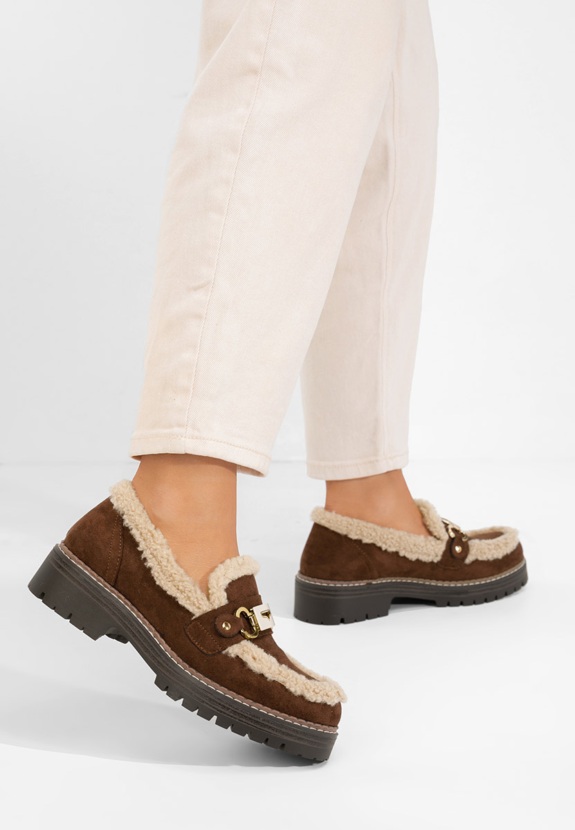 Ženske mokasinke Silvora braon