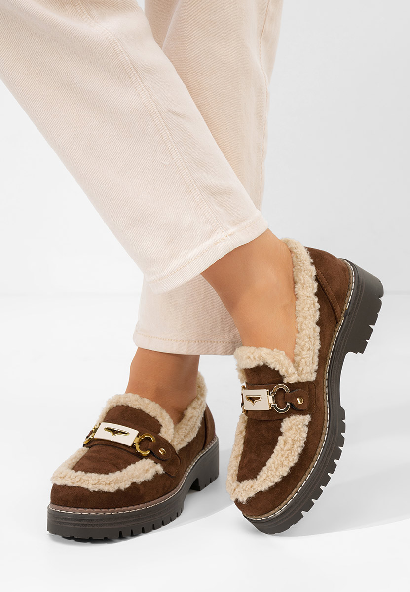 Ženske mokasinke Silvora braon