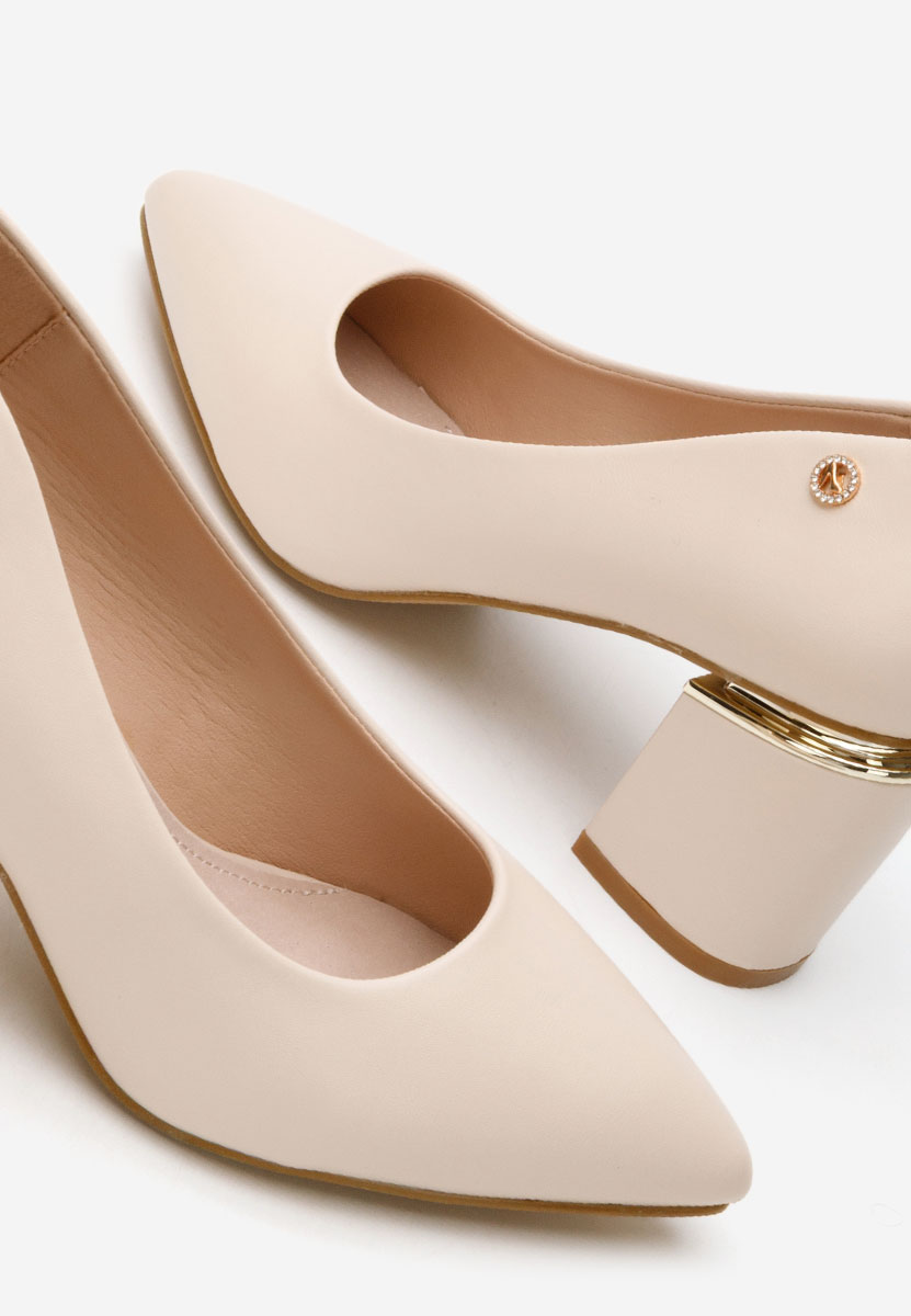 Elegantne cipele na petu Nelia V4 bež