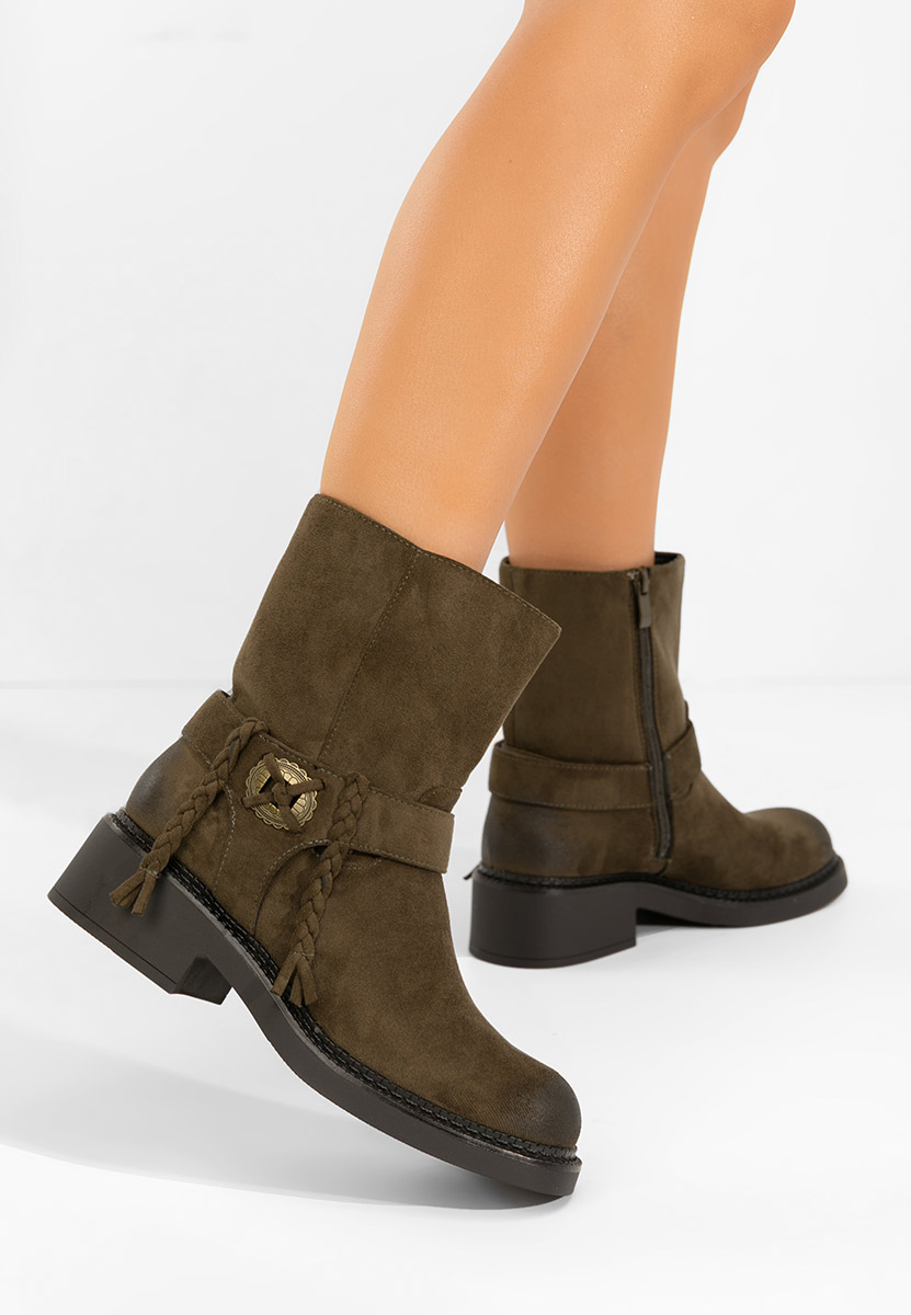 Ženske gležnjače Alasika zeleno