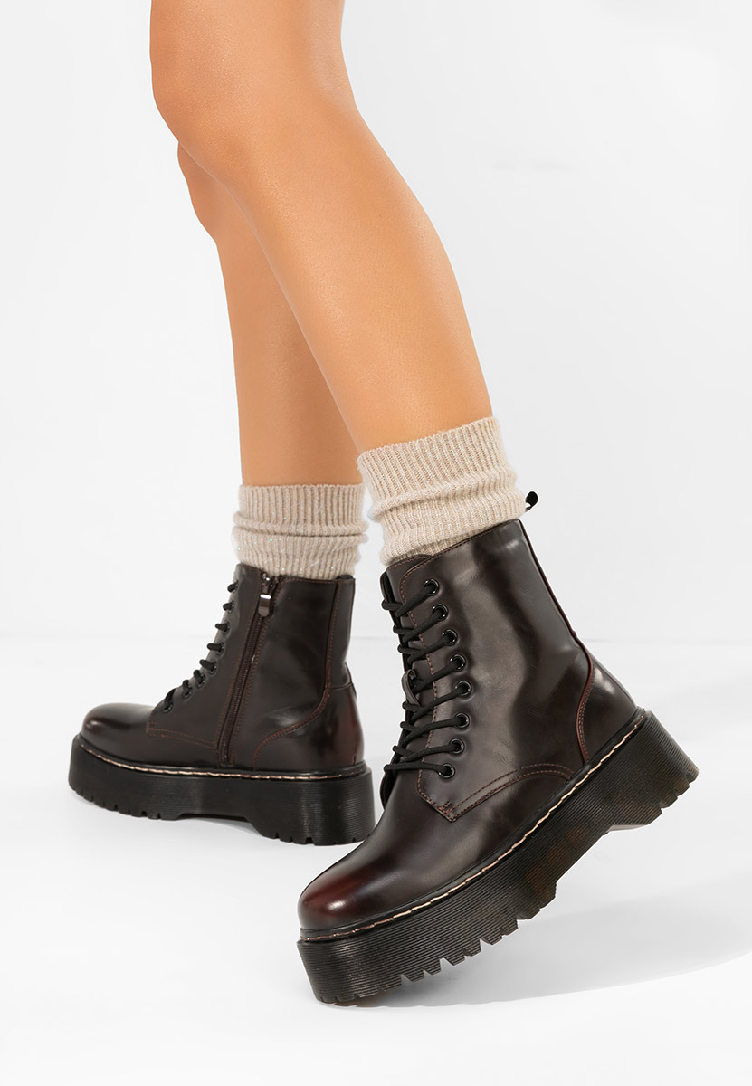 Ženske gojzerice Martensa vinsko crvena