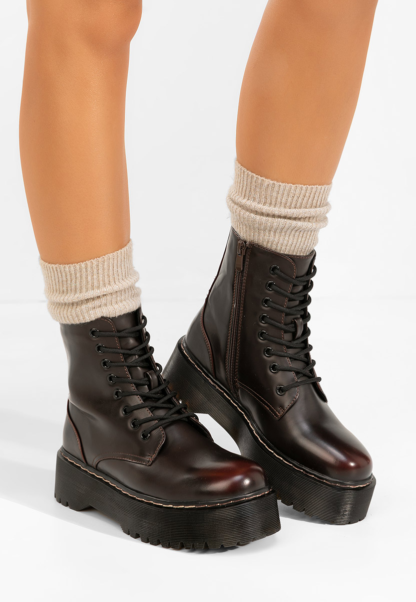 Ženske gojzerice Martensa vinsko crvena