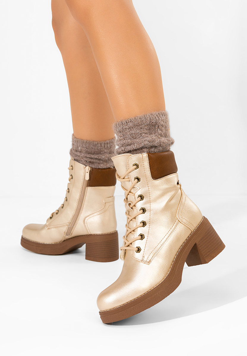 Ženske gležnjače Celoria zlatno