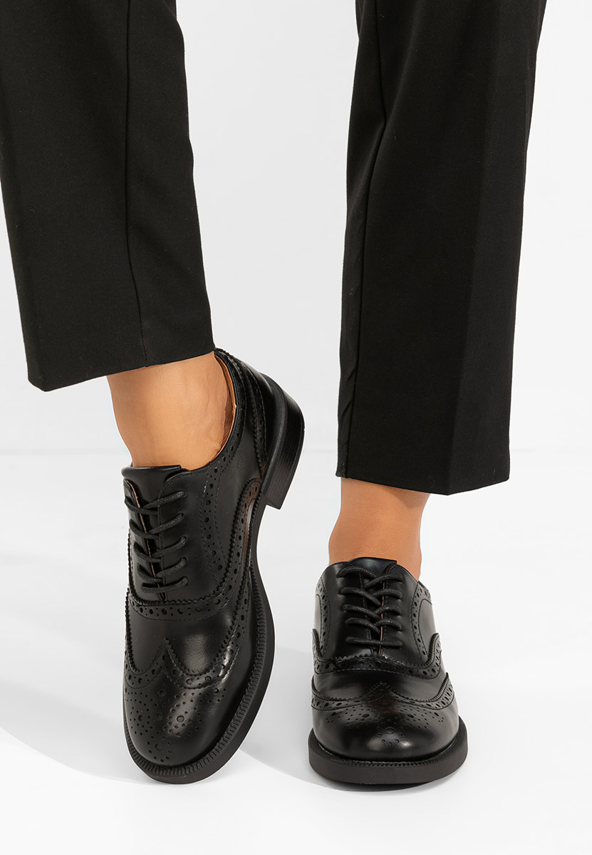 Ženske cipele oksfordice Valira crno