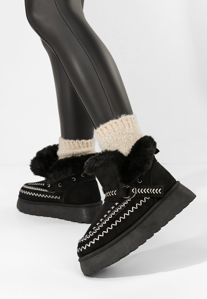 Gležnjače s platformom Tavoria crno