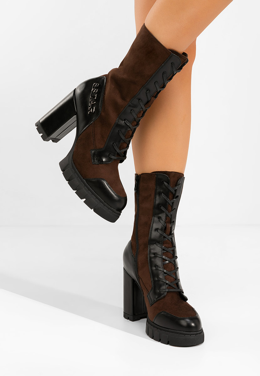 Gležnjače na block petu Anahi braon