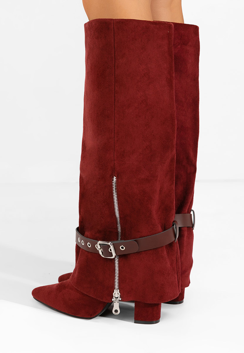 Čizmice na blok petu Scotia granat