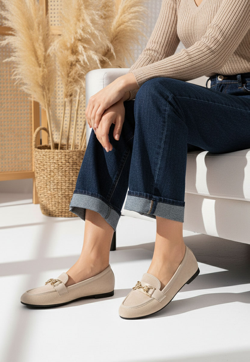 Ženske mokasinke Maribel V2 bež
