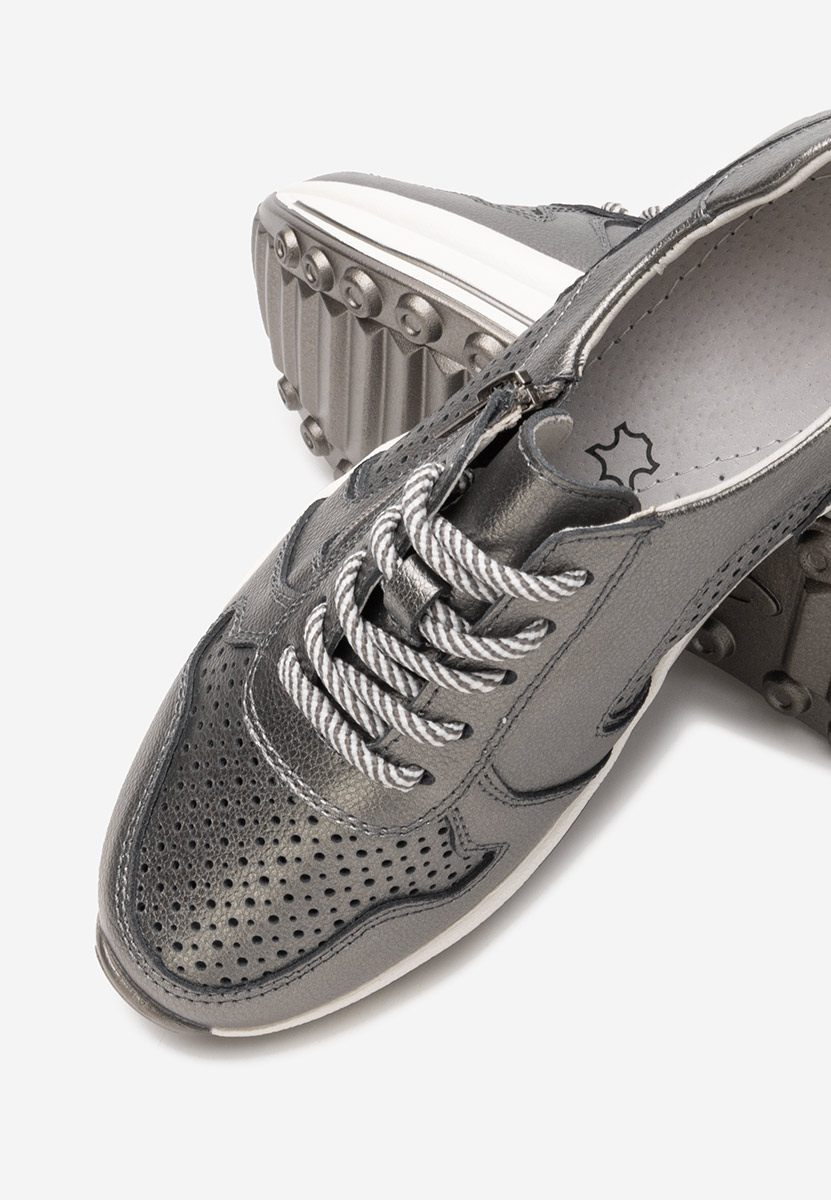 Ženske Kožne tenisice Cidra srebrno