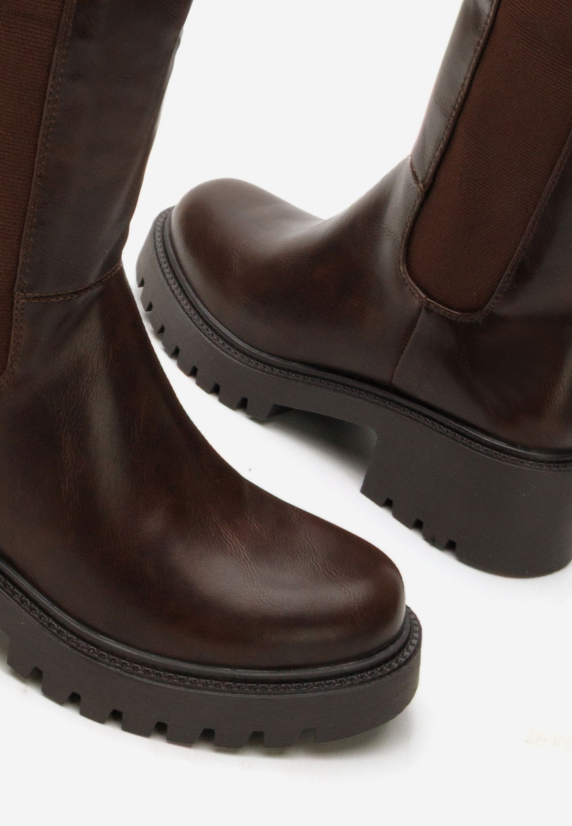 Duge čizme Calipso braon