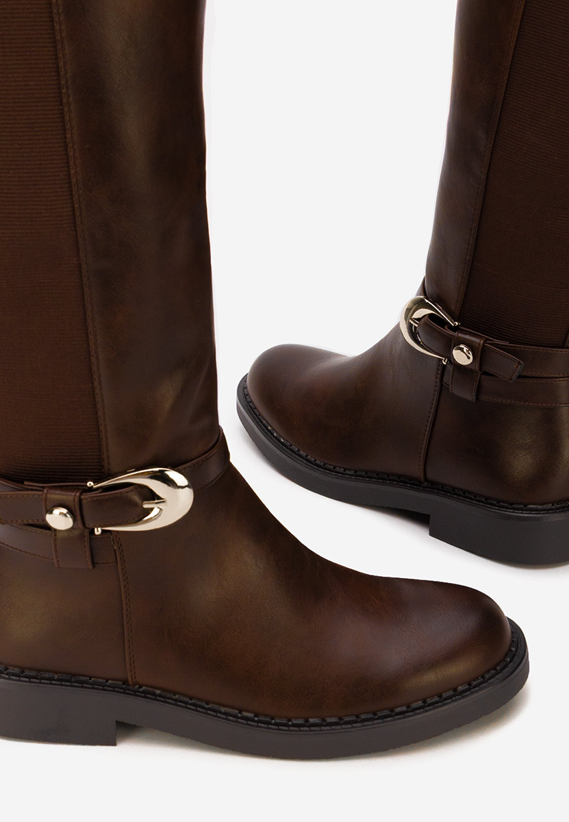 Duge čizme Cevina braon