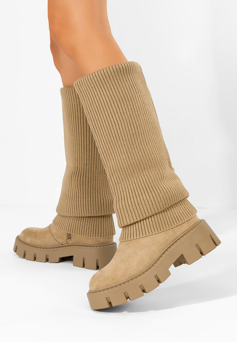 Ženske čizme Michelina kaki