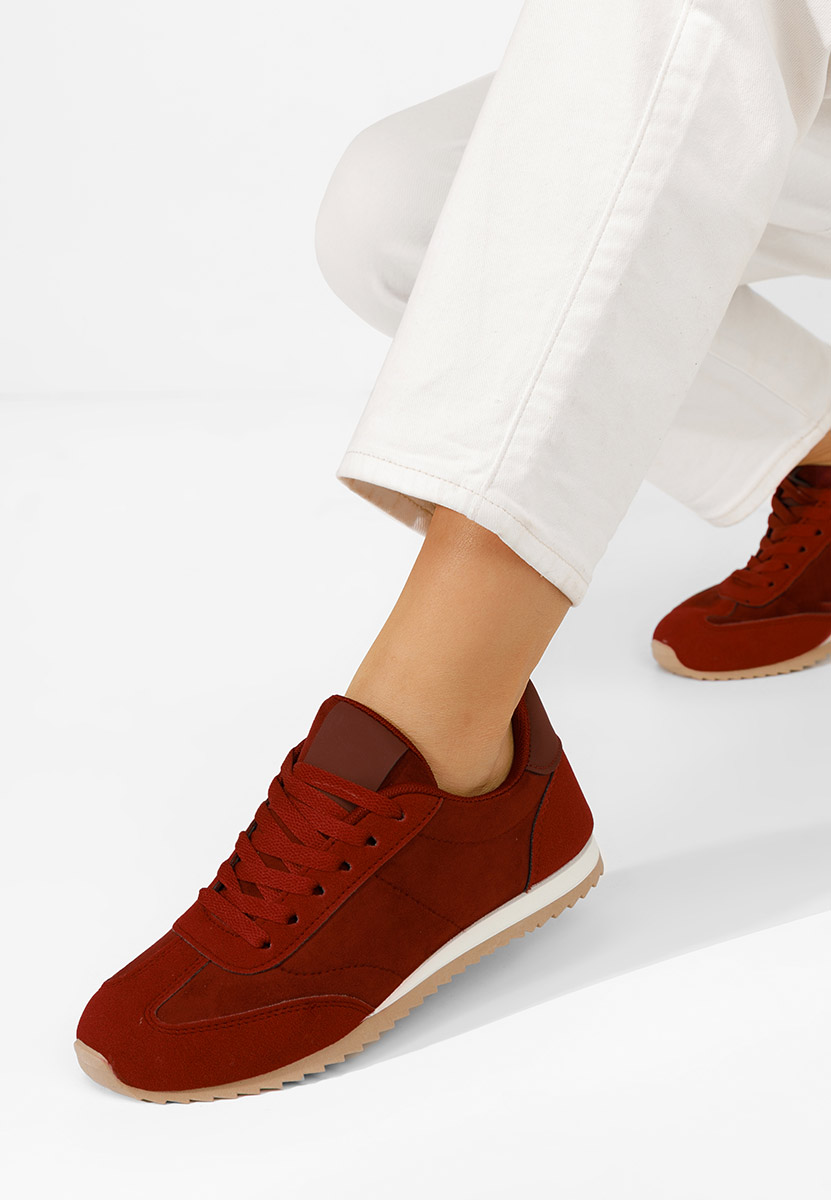 Ženske sneakers Crinea vinsko crvena