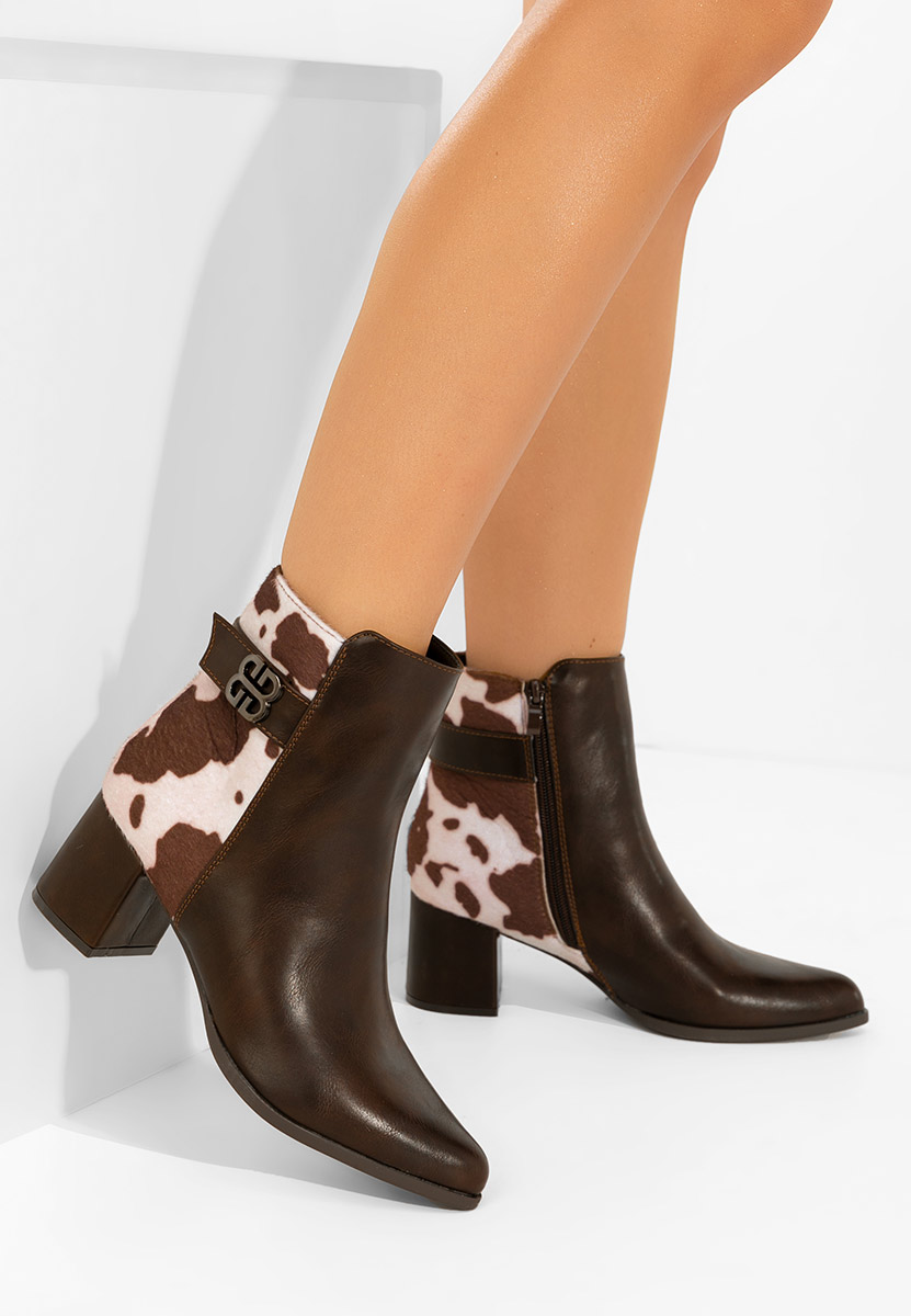 Gležnjače na block petu Marivora braon