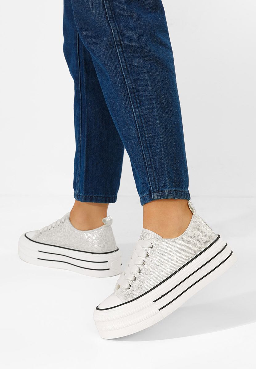 Tenisice s Platformom Nedra srebrno