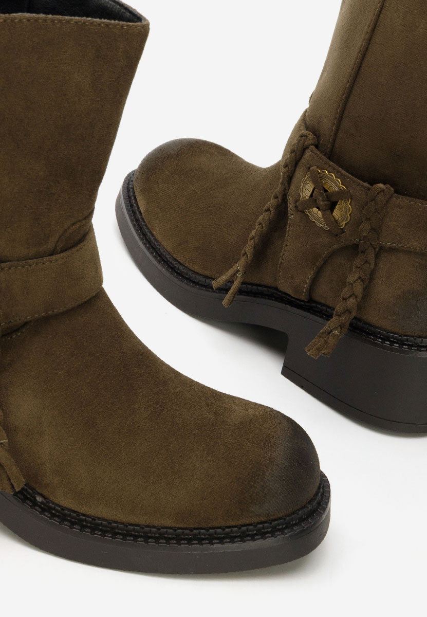 Ženske gležnjače Alasika zeleno