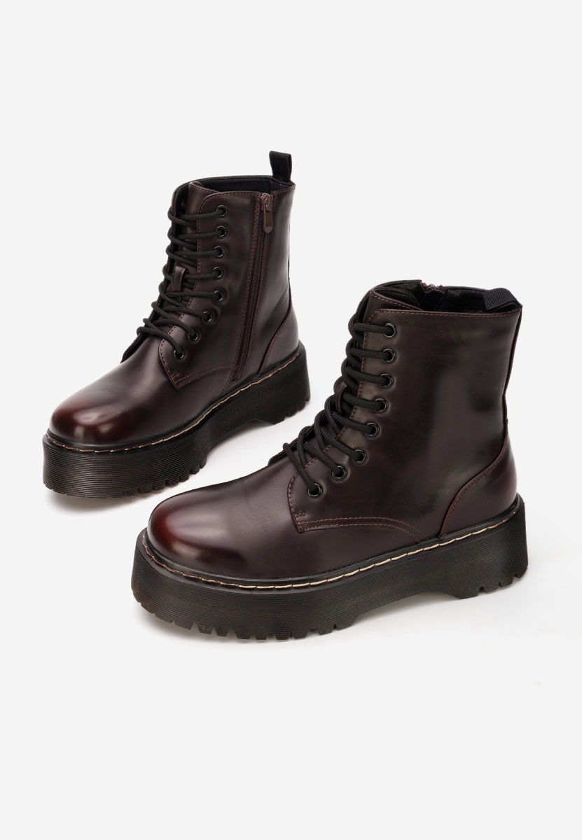 Ženske gojzerice Martensa vinsko crvena