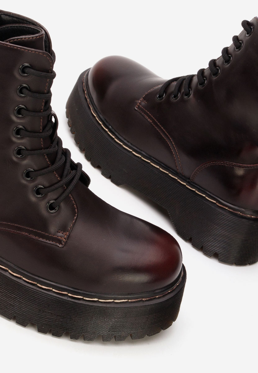 Ženske gojzerice Martensa vinsko crvena