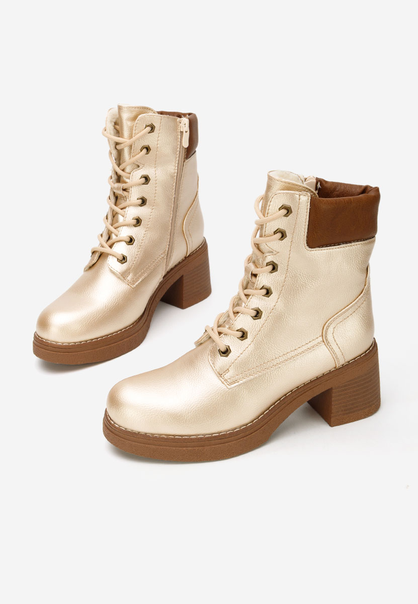 Ženske gležnjače Celoria zlatno