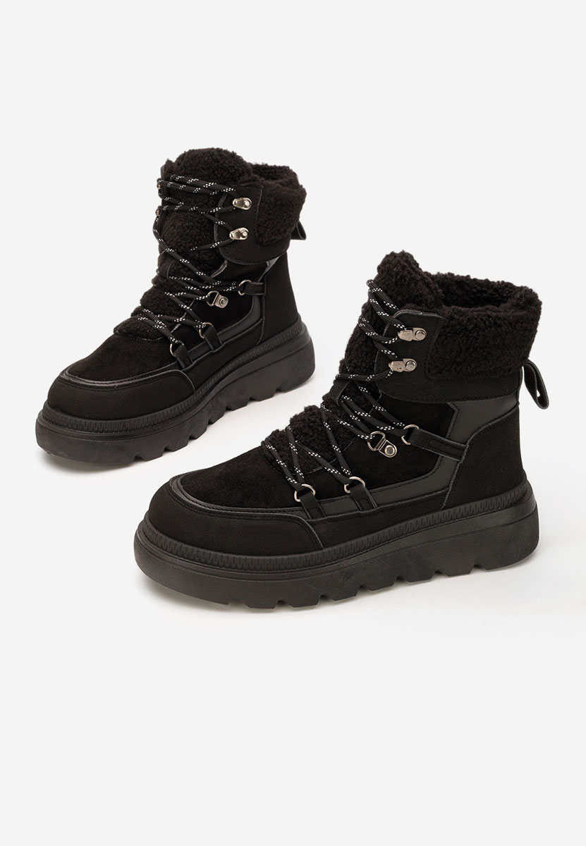 Gležnjače s platformom Mavira crno