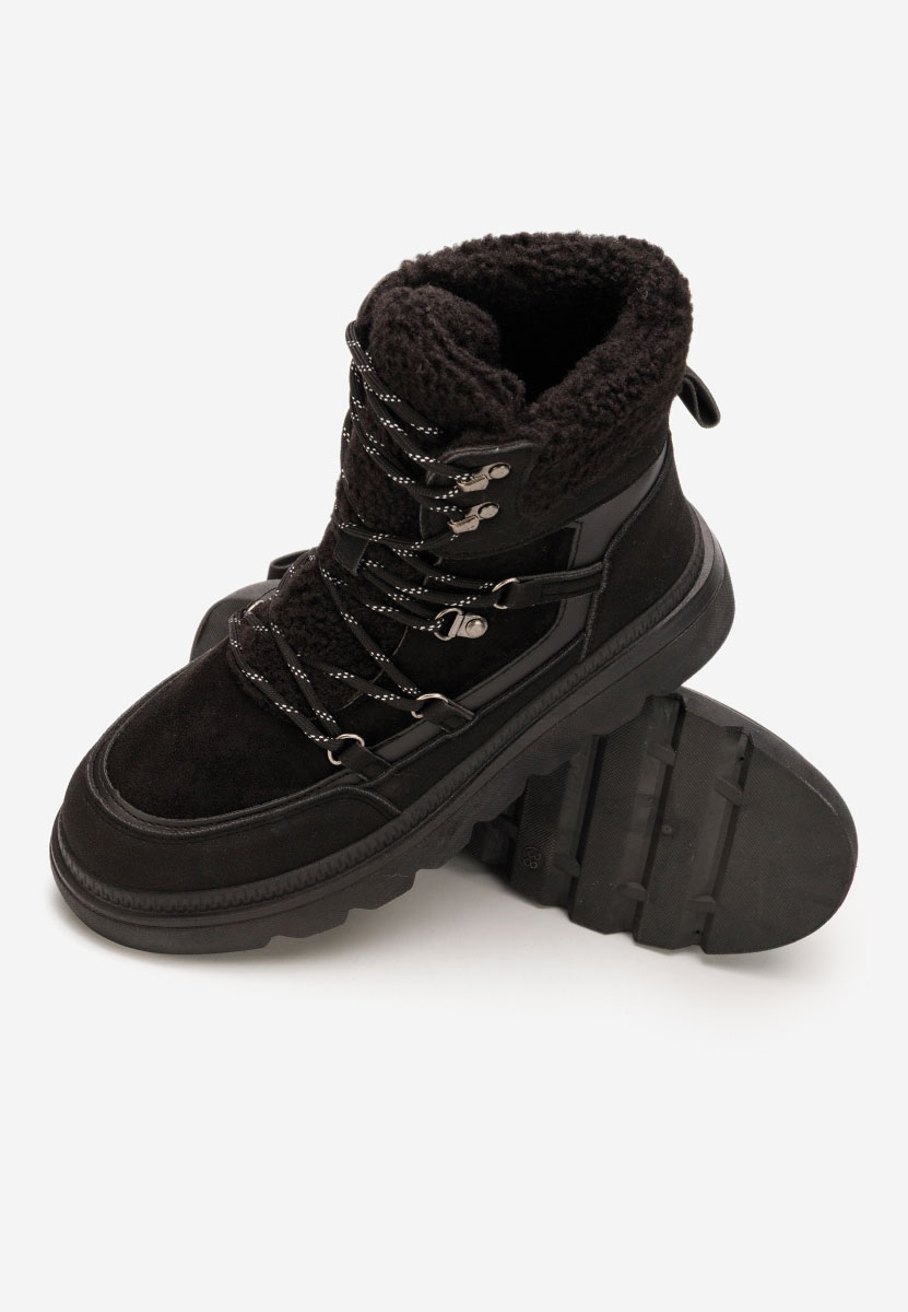 Gležnjače s platformom Mavira crno