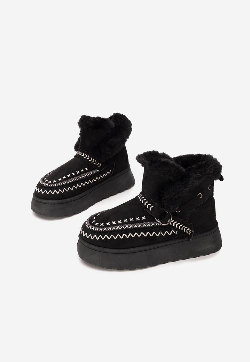 Gležnjače s platformom Tavoria crno