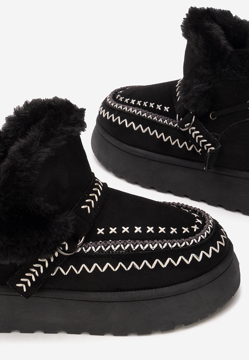 Gležnjače s platformom Tavoria crno