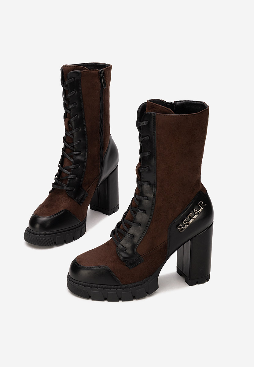 Gležnjače na block petu Anahi braon