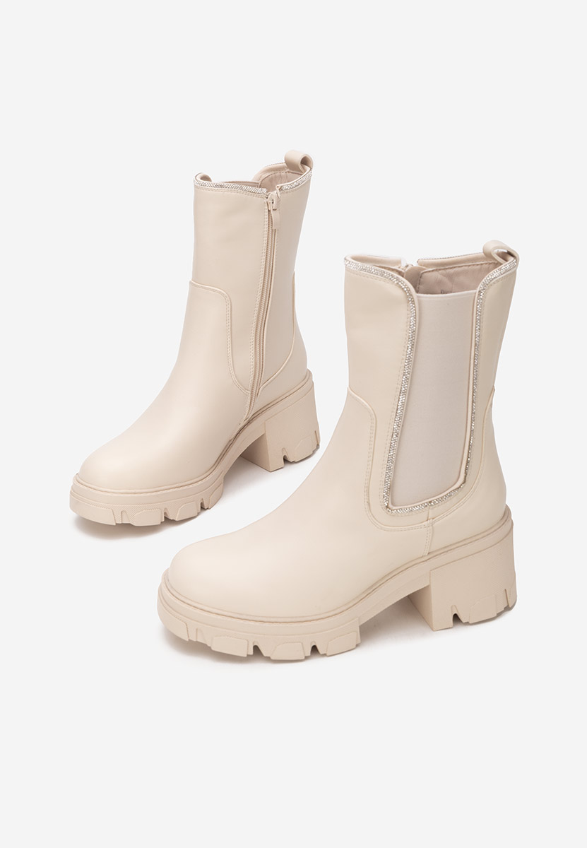 Ženske gležnjače Justine bež