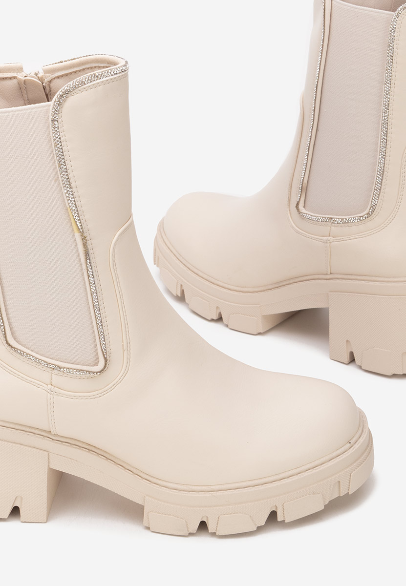 Ženske gležnjače Justine bež