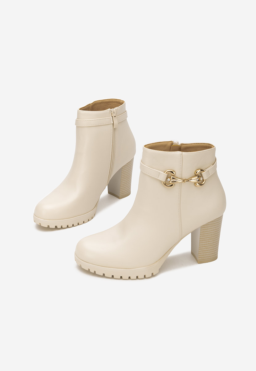 Gležnjače na block petu Nesia bež