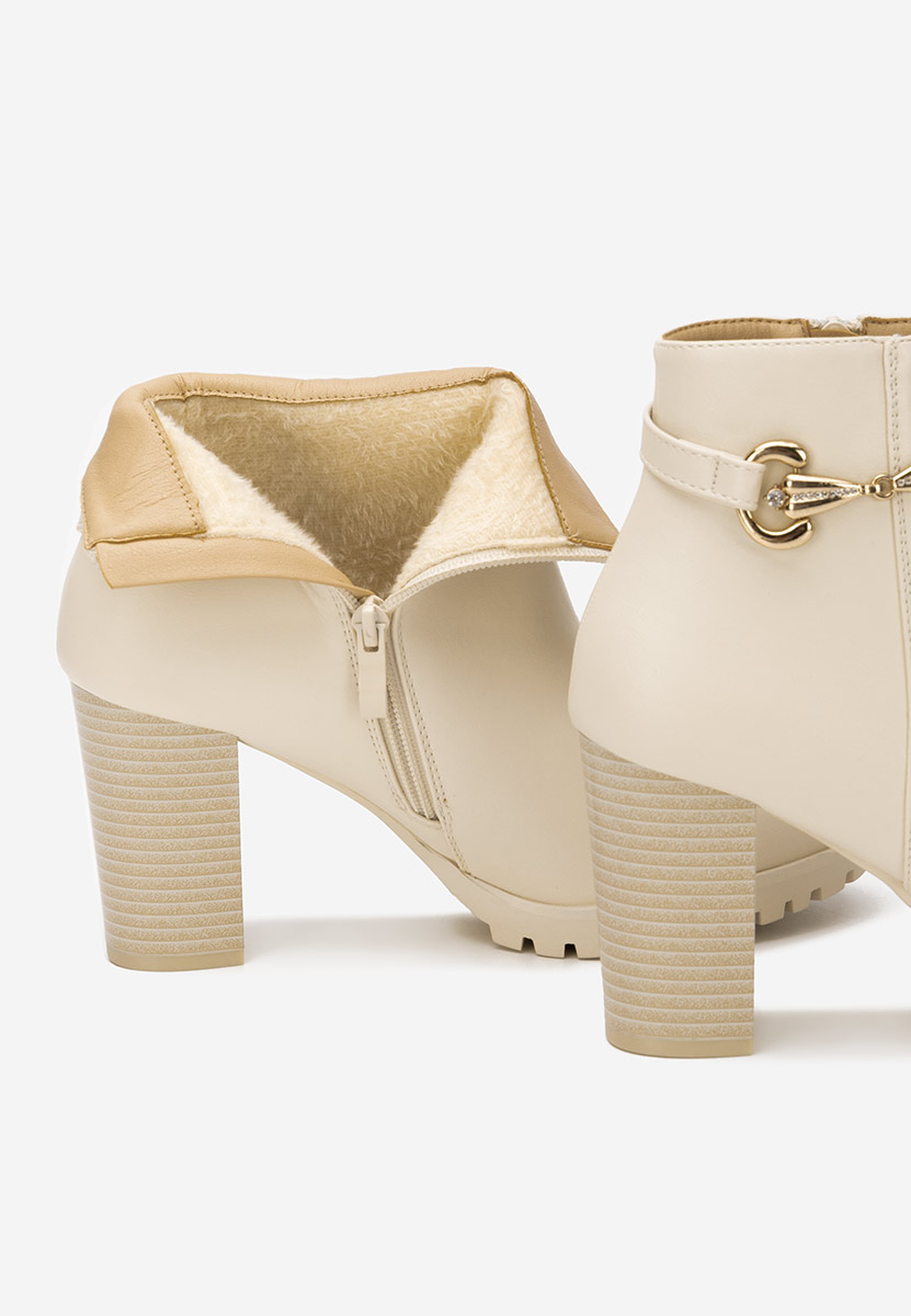 Gležnjače na block petu Nesia bež