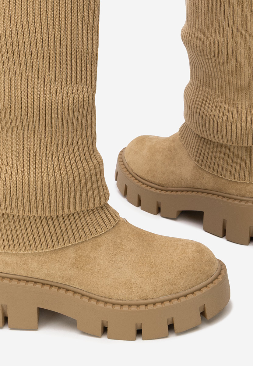 Ženske čizme Michelina kaki