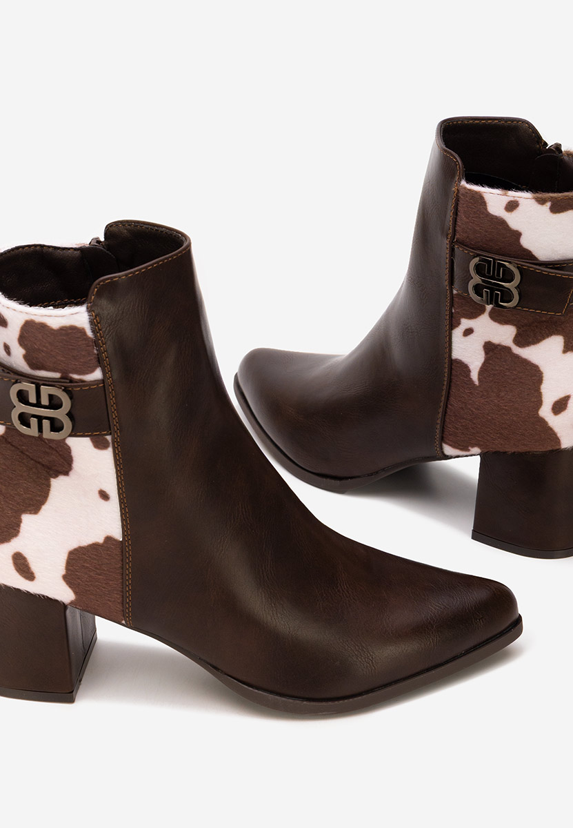 Gležnjače na block petu Marivora braon