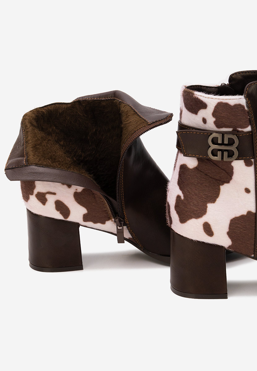 Gležnjače na block petu Marivora braon