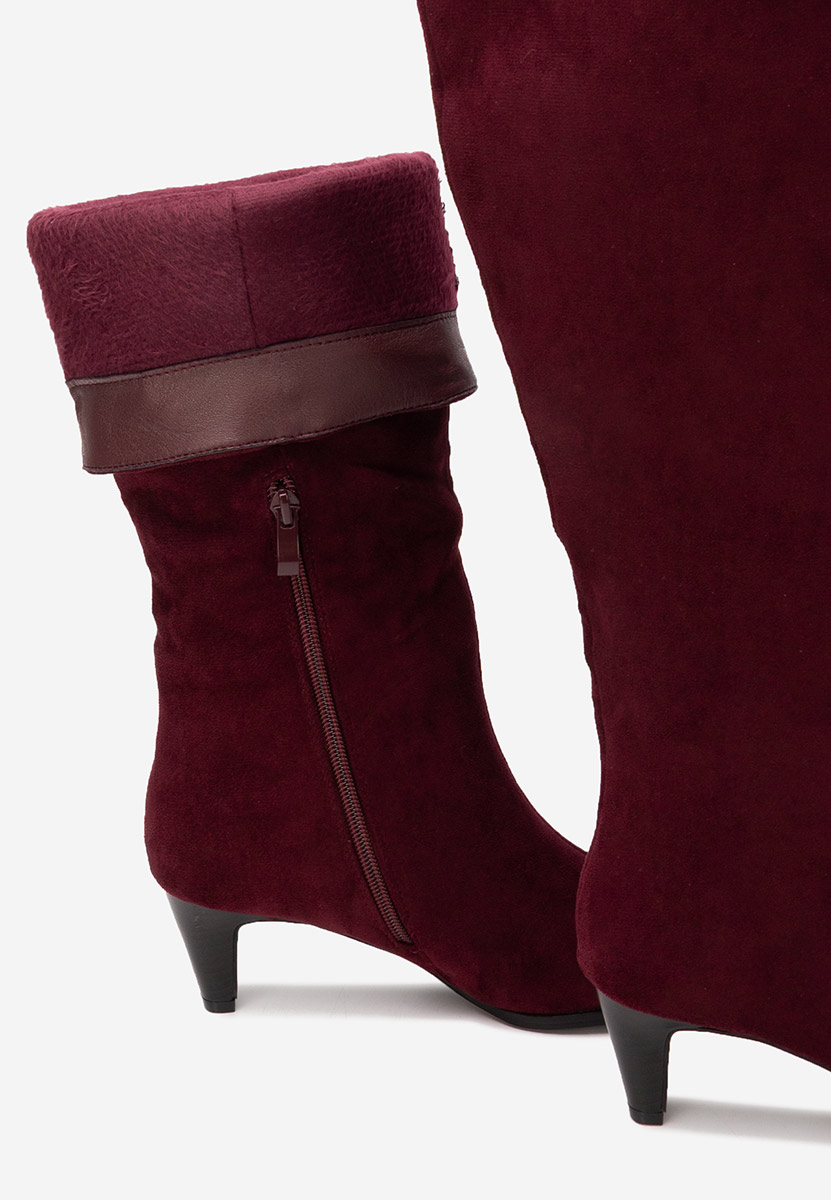 Elegantne čizme Favora granat