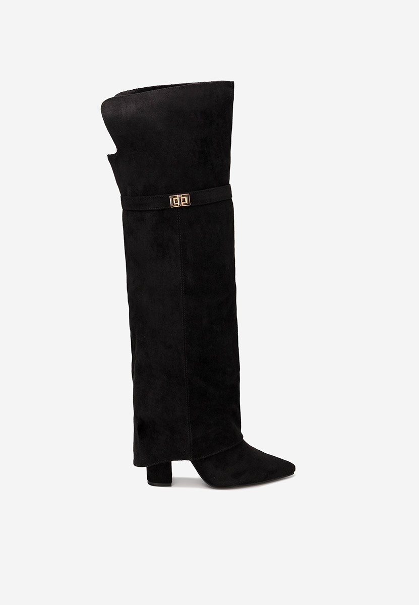 Čiizme iznad koljena Crisia V2 crno