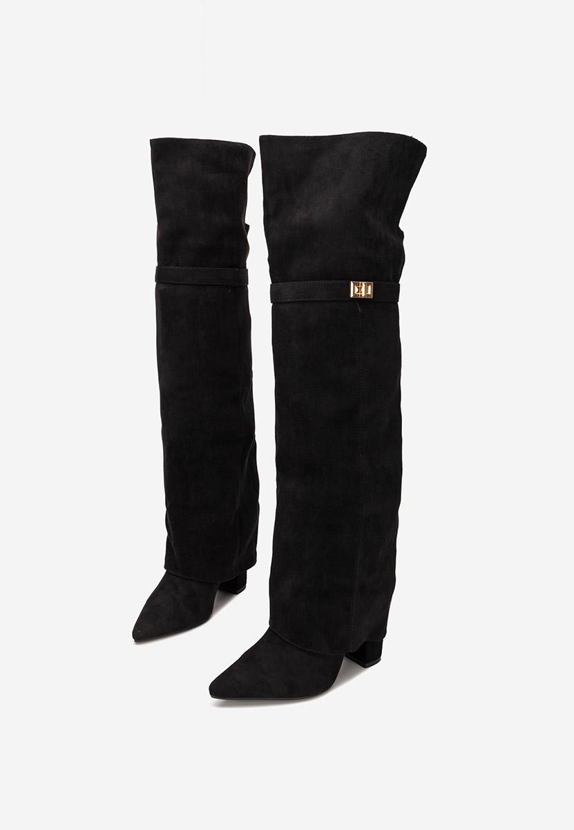 Čiizme iznad koljena Crisia V2 crno