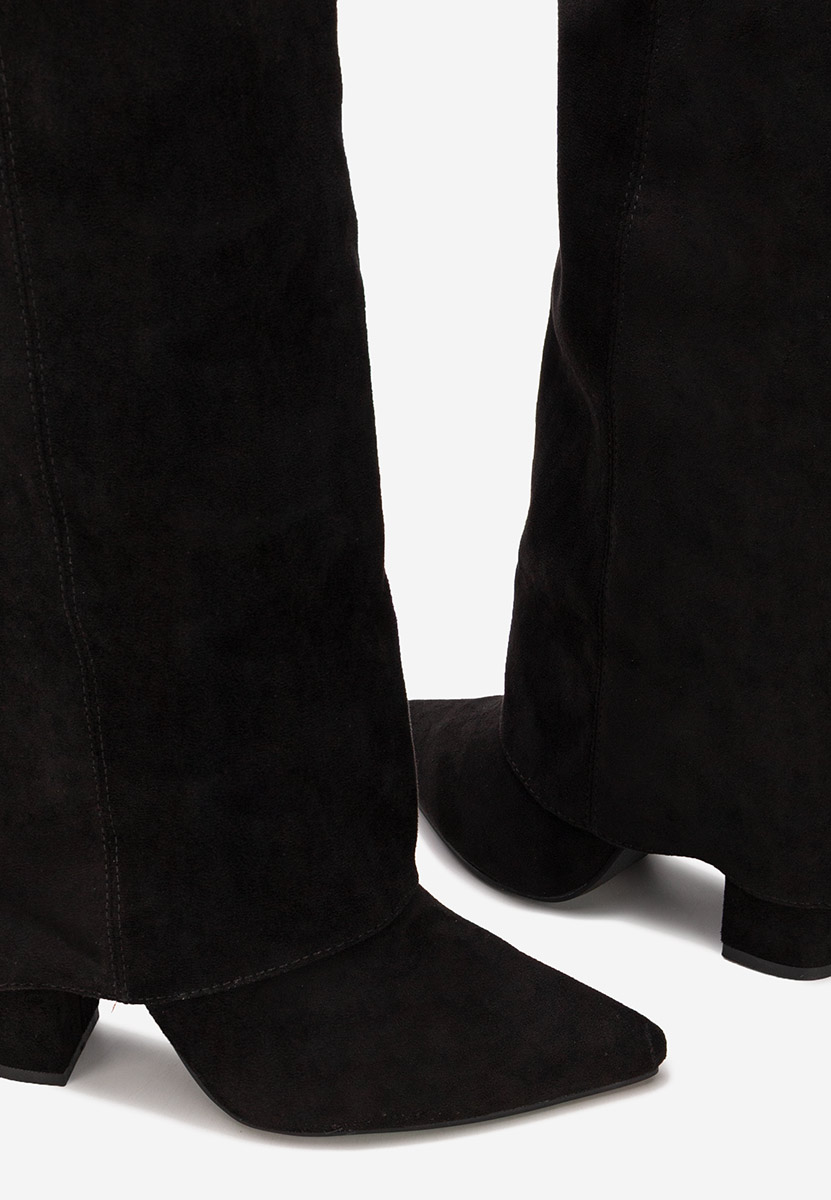 Čiizme iznad koljena Crisia V2 crno