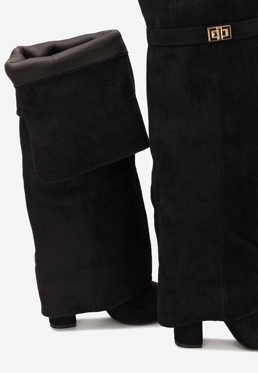 Čiizme iznad koljena Crisia V2 crno