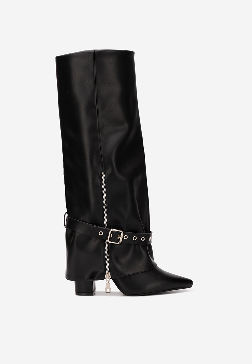 Čizmice na blok petu Scotia V2 crno