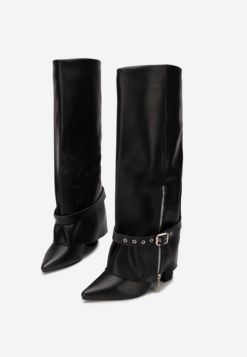 Čizmice na blok petu Scotia V2 crno