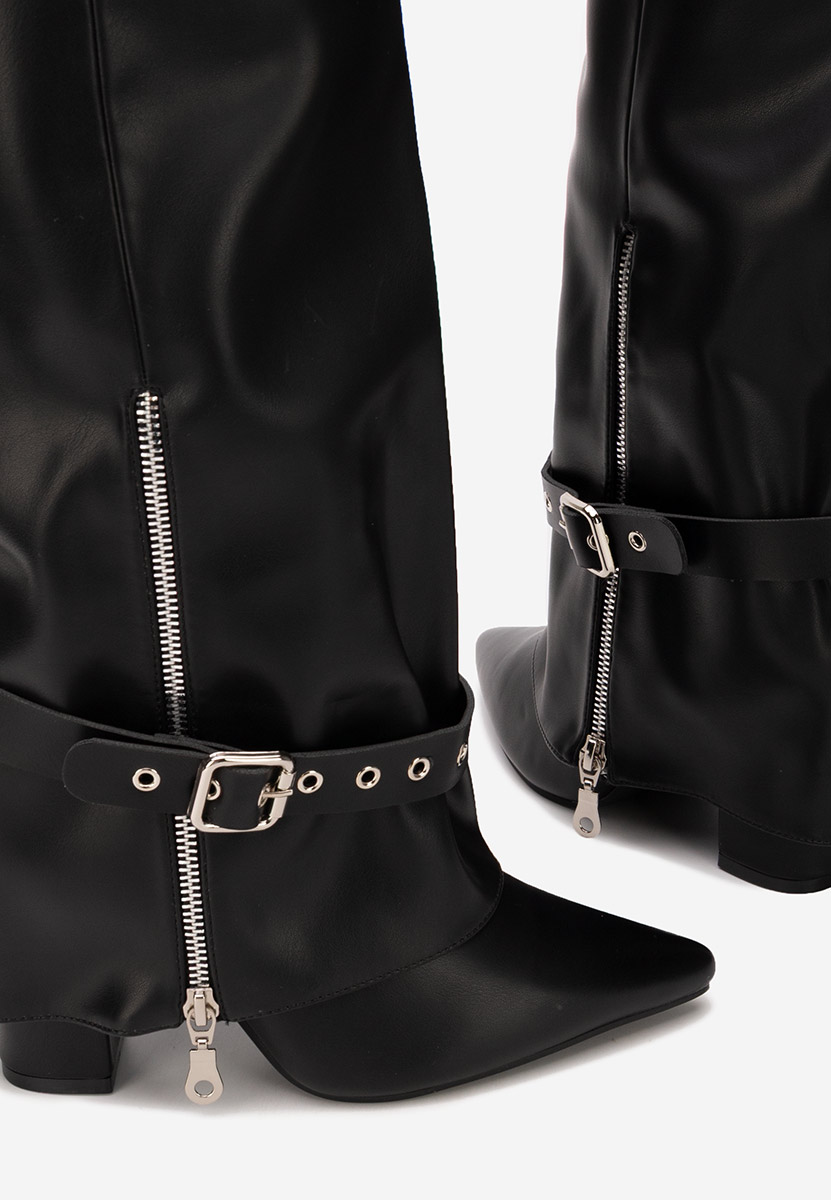 Čizmice na blok petu Scotia V2 crno