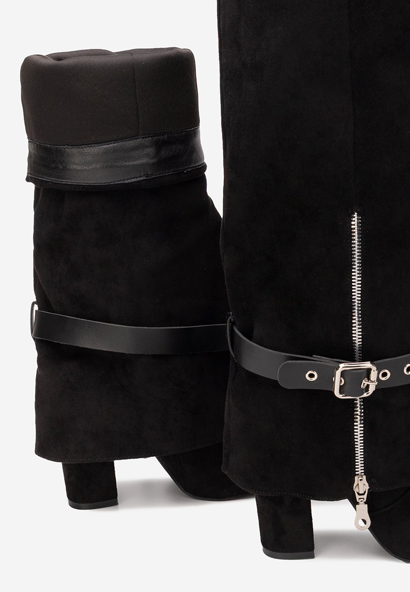 Čizmice na blok petu Scotia crno