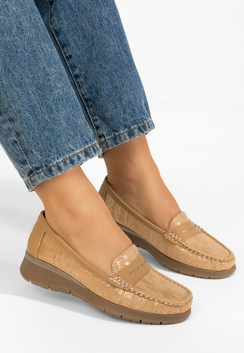 Ženske mokasinke Martinea braon