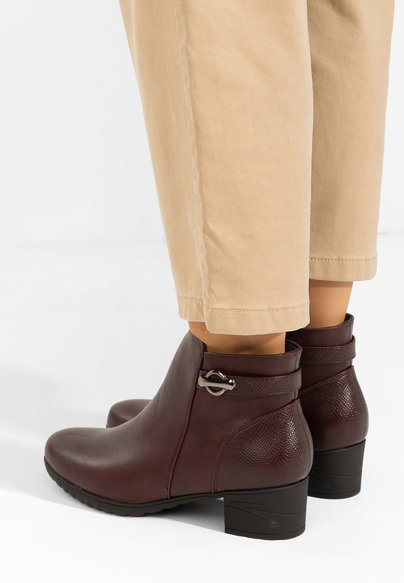 Ženske gležnjače Doviera granat