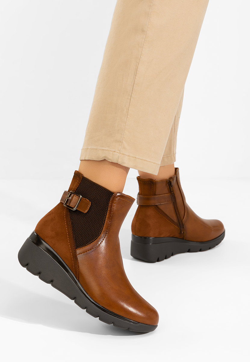 Gležnjače na punu petu Ritama braon