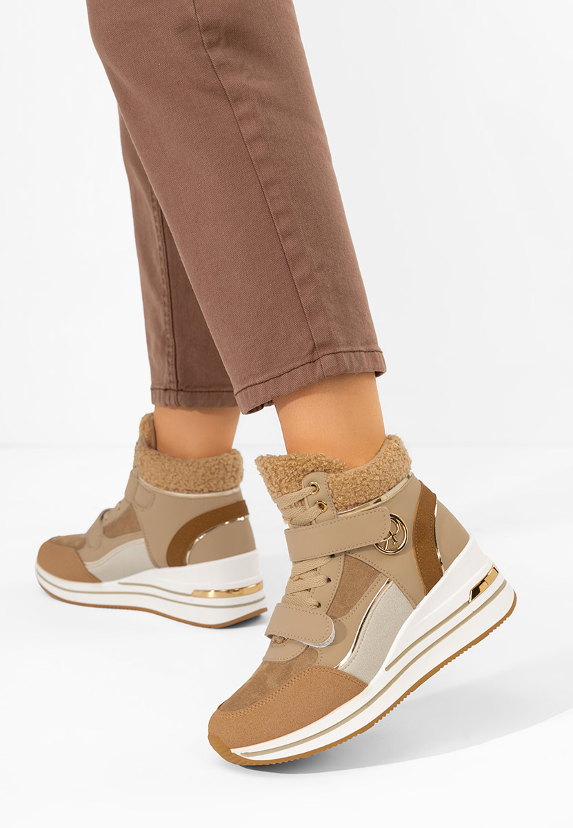 High-Top Sneakers Velaris kaki