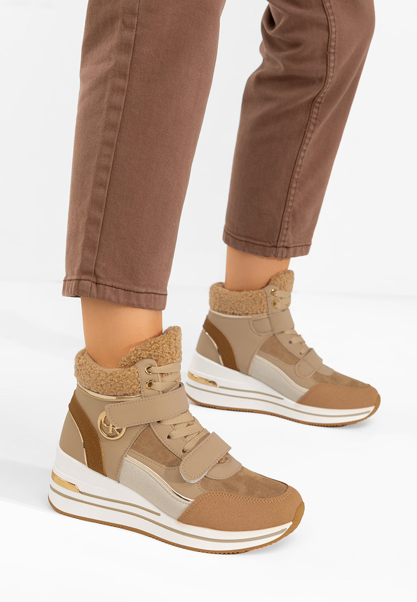 High-Top Sneakers Velaris kaki