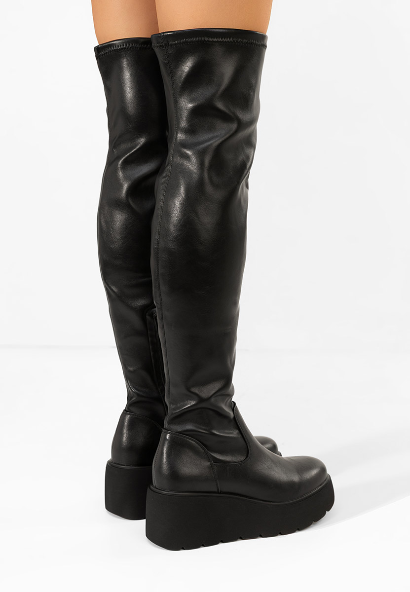 Čiizme iznad koljena Adeona crno